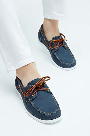 Callaghan Erkek Hakiki Deri Mavi Casual Ayakkabı 618 51600 ERK AYK Y23 AZUL