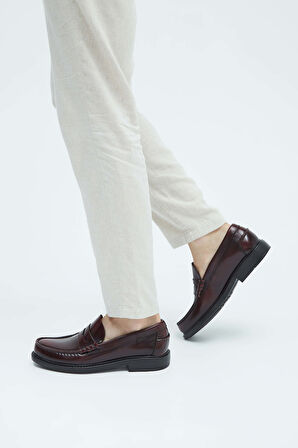 Callaghan Erkek Hakiki Deri Bordo Makosen Ayakkabı 618 90000 ERK AYK Y23 RIOJA