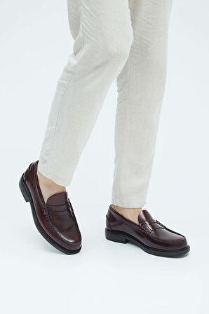 Callaghan Erkek Hakiki Deri Bordo Makosen Ayakkabı 618 90000 ERK AYK Y23 RIOJA