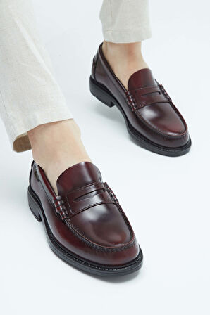 Callaghan Erkek Hakiki Deri Bordo Makosen Ayakkabı 618 90000 ERK AYK Y23 RIOJA