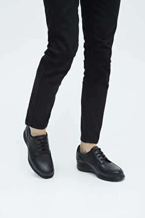 CALLAGHAN Erkek Hakiki Deri Siyah Casual Ayakkabı 618 12700 ERK AYK Y23 NEGRO