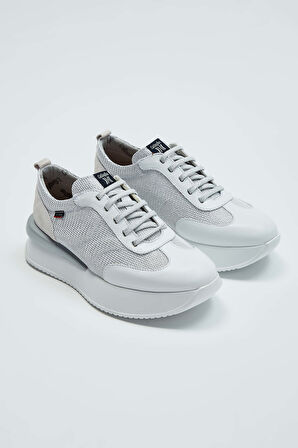 Callaghan Kadın Deri & Tekstil Beyaz/Bej Sneakers & Spor Ayakkabı 618 51200 BN AYK Y23 GLACIAL/BLANCO