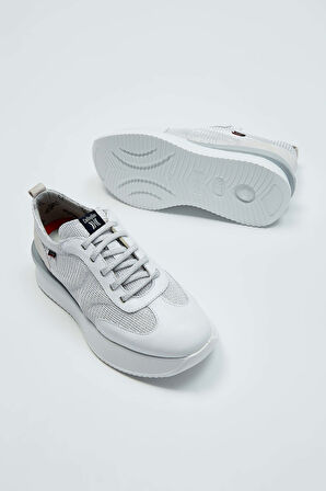 Callaghan Kadın Deri & Tekstil Beyaz/Bej Sneakers & Spor Ayakkabı 618 51200 BN AYK Y23 GLACIAL/BLANCO