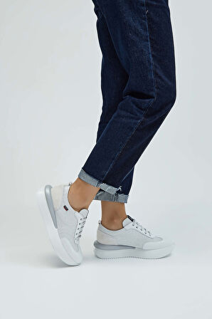 Callaghan Kadın Deri & Tekstil Beyaz/Bej Sneakers & Spor Ayakkabı 618 51200 BN AYK Y23 GLACIAL/BLANCO