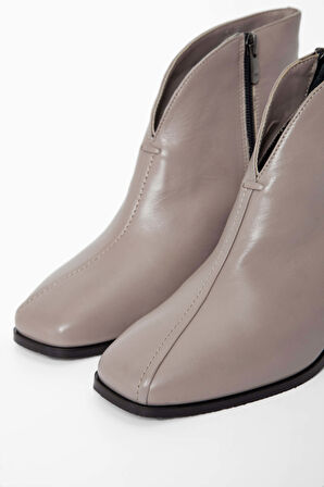 Tamer Tanca Kadın Hakiki Deri Vizon Casual Bot 33 530 BN BOT SK22/23 VIZON DR