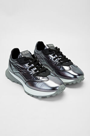 Valmenti Erkek Gri prst Hakiki Deri Sneakers & Spor Ayakkabı 698 1062-5 ERK AYK SK23/24