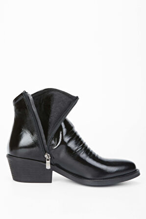 Tamer Tanca Kadın Hakiki Deri Siyah Casual Bot 231 2066 BN BOT SK23/24 SIYAH RGN