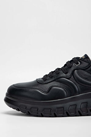 Callaghan Erkek Hakiki Deri Siyah Deri Sneakers & Spor Ayakkabı 618 55340 ERK AYK SK23/24 SIYAH DR