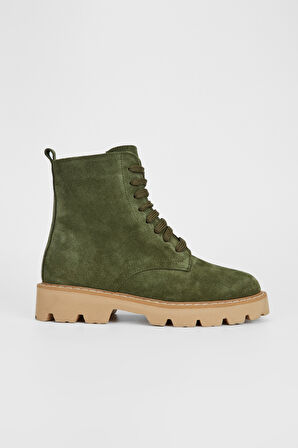 Valmenti Kadın Haki Süet Hakiki Deri Casual Bot 902 2735 BN BOT SK23/24