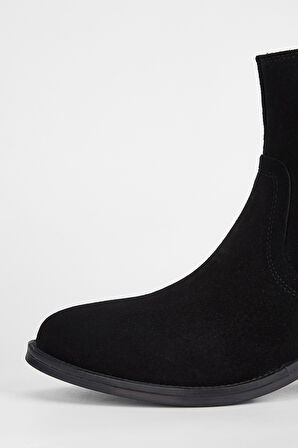 Valmenti Kadın Siyah Süet Hakiki Deri Casual Bot 231 2064 BN BOT SK23/24