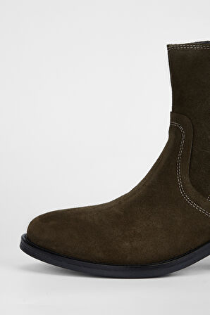 Valmenti Kadın Haki Süet Hakiki Deri Casual Bot 231 2064 BN BOT SK23/24