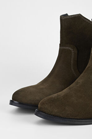 Valmenti Kadın Haki Süet Hakiki Deri Casual Bot 231 2064 BN BOT SK23/24