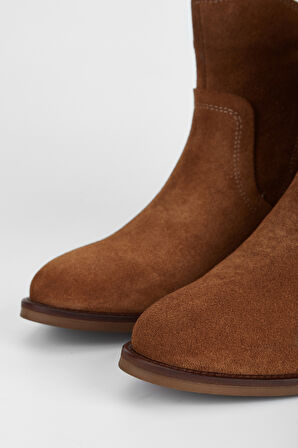 Valmenti Kadın Taba Süet Hakiki Deri Casual Bot 231 2064 BN BOT SK23/24