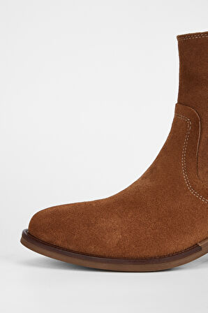 Valmenti Kadın Taba Süet Hakiki Deri Casual Bot 231 2064 BN BOT SK23/24