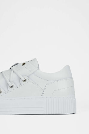 Tamer Tanca Erkek Hakiki Deri Beyaz Sneakers & Spor Ayakkabı 352 19014 ERK AYK SK23/24 BEYAZ