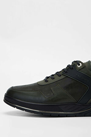 Tamer Tanca Erkek Hakiki Deri Haki Sneakers & Spor Ayakkabı 381 18626 ERK AYK SK23/24 HAKI