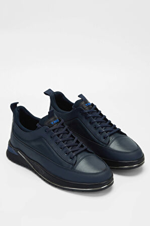 Tamer Tanca Erkek Hakiki Deri Lacivert Sneakers & Spor Ayakkabı 381 18630 ERK AYK SK23/24 LACIVERT