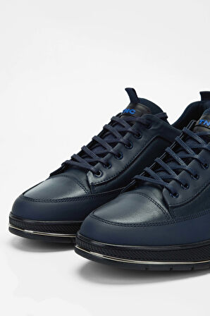 Tamer Tanca Erkek Hakiki Deri Lacivert Sneakers & Spor Ayakkabı 381 18630 ERK AYK SK23/24 LACIVERT