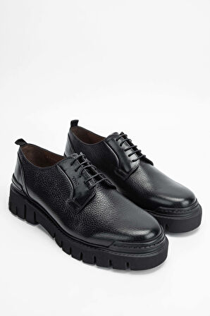 Tamer Tanca Erkek Hakiki Deri Siyah Casual Ayakkabı 477 67614 ERK AYK SK23/24 SIYAH GYK