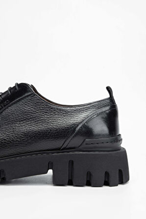 Tamer Tanca Erkek Hakiki Deri Siyah Casual Ayakkabı 477 67614 ERK AYK SK23/24 SIYAH GYK