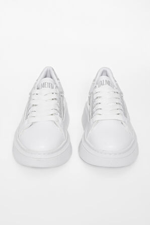 Valmenti Kadın Beyaz Gümüş Vegan Sneakers & Spor Ayakkabı 804 0208-21 BN AYK SK23/24