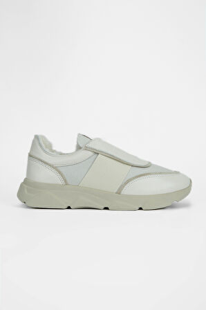 Valmenti Kadın Bej Deri Sneakers & Spor Ayakkabı 996 117-1 BN AYK SK23/24
