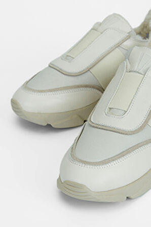 Valmenti Kadın Bej Deri Sneakers & Spor Ayakkabı 996 117-1 BN AYK SK23/24