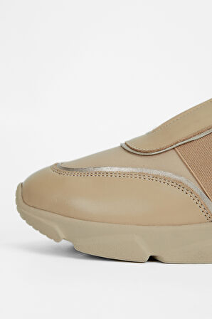 Valmenti Kadın Vizon Deri Sneakers & Spor Ayakkabı 996 117-1 BN AYK SK23/24