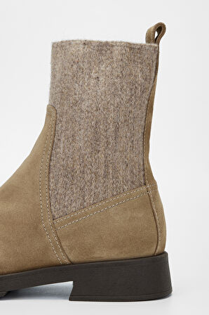 Valmenti Kadın Vizon Süet Hakiki Deri Casual Bot 957 40289 BN BOT SK23/24