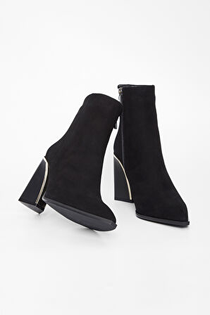 Valmenti Kadın Siyah Süet Deri Casual Bot 33 54360 BN BOT SK23/24