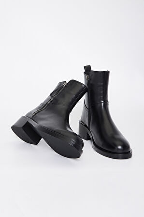 Valmenti Lyrion Kadın Siyah Deri Casual Bot 33 28516 BN BOT SK23/24