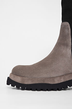 Valmenti Kadın Vizon Süet Hakiki Deri Casual Bot 33 7801 BN BOT SK23/24