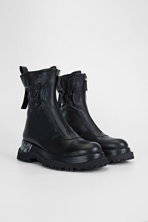 Valmenti Kadın Siyah Hakiki Deri Casual Bot 33 7800 BN BOT SK23/24