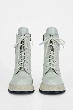 Tamer Tanca Kadın Hakiki Deri Kırık Beyaz Casual Bot 33 630 BN BOT SK23/24 OFF WHITE DR