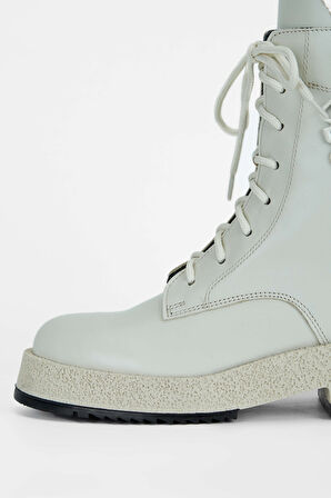 Tamer Tanca Kadın Hakiki Deri Kırık Beyaz Casual Bot 33 630 BN BOT SK23/24 OFF WHITE DR