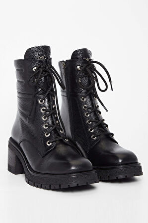 Tamer Tanca Kadın Hakiki Deri Siyah Casual Bot 33 27513 BN BOT SK23/24 SIYAH FLTR