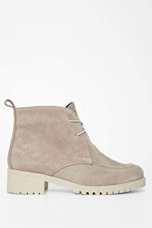 Tamer Tanca Kadın Hakiki Deri Vizon Casual Bot 33 19506 BN BOT SK23/24 VIZON SUET