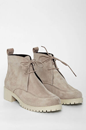 Tamer Tanca Kadın Hakiki Deri Vizon Casual Bot 33 19506 BN BOT SK23/24 VIZON SUET