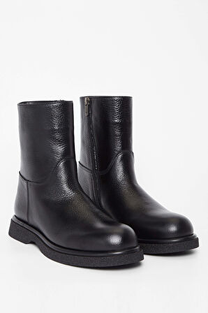 Tamer Tanca Kadın Hakiki Deri Siyah Casual Bot 33 95001 BN BOT SK23/24 SIYAH FLTR