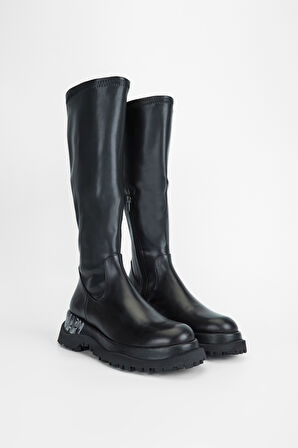 Valmenti Kadın Siyah Hakiki Deri Çizme 33 7809 BN CZM SK23/24