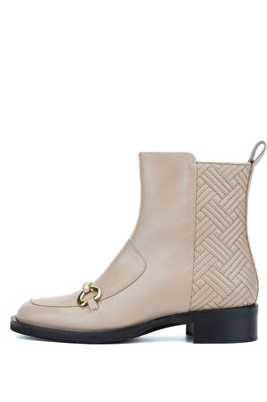 Evaluna Kadın Hakiki Deri Taupe Casual Bot 997 2222 BN BOT SK23/24 VITELLO TAUPE