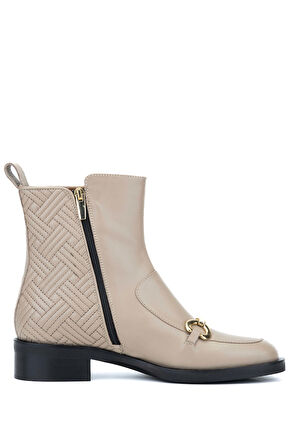 Evaluna Kadın Hakiki Deri Taupe Casual Bot 997 2222 BN BOT SK23/24 VITELLO TAUPE