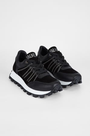 Valmenti Kadın Siyah Süet Hakiki Deri Sneakers & Spor Ayakkabı 775 357205 BN AYK SK23/24