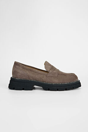 Valmenti Kadın Vizon Süet Hakiki Deri Casual Loafer 775 5004 BN AYK SK23/24