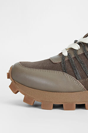 Valmenti Kadın Vizon Süet Hakiki Deri Sneakers & Spor Ayakkabı 775 357205 BN AYK SK23/24