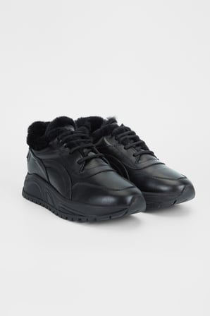 Valmenti Kadın Siyah Hakiki Deri Sneakers & Spor Ayakkabı 775 1745 BN AYK SK23/24