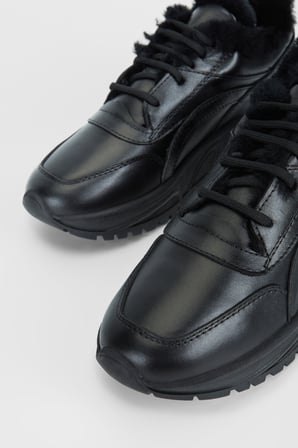 Valmenti Kadın Siyah Hakiki Deri Sneakers & Spor Ayakkabı 775 1745 BN AYK SK23/24