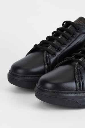 Valmenti Kadın Siyah Hakiki Deri Sneakers & Spor Ayakkabı 775 1732 BN AYK SK23/24