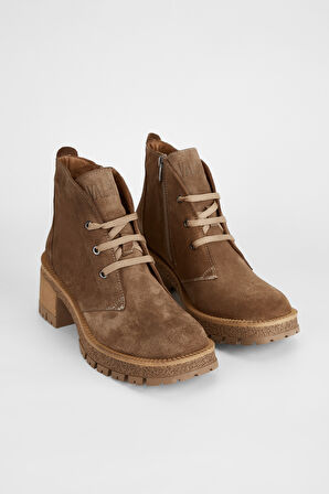 Valmenti Kadın Tütün Süet Hakiki Deri Casual Bot 775 9434 BN BOT SK23/24