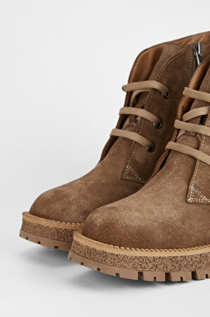 Valmenti Kadın Tütün Süet Hakiki Deri Casual Bot 775 9434 BN BOT SK23/24